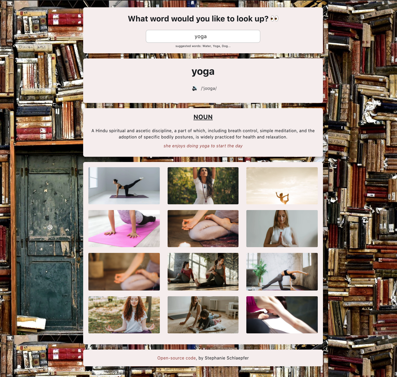 Dictionary Project (React) Screenshot