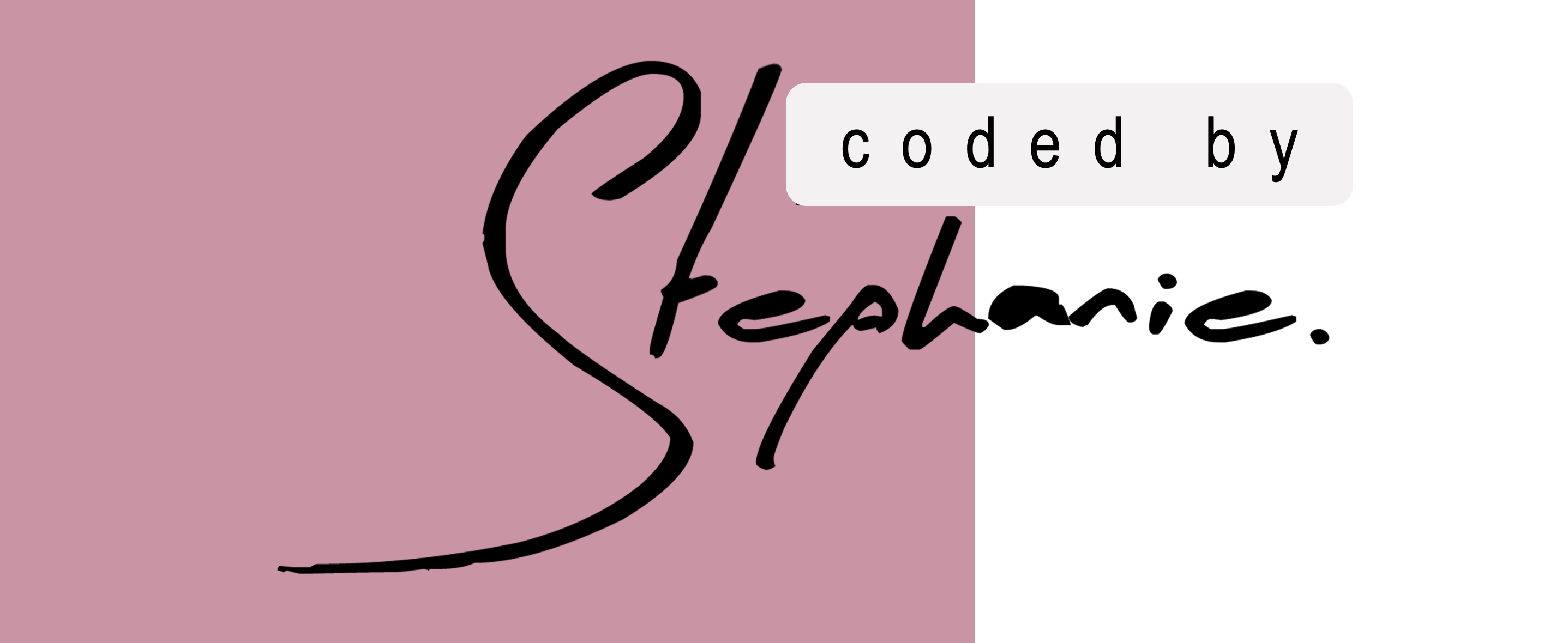 Coded by Stephanie Logo